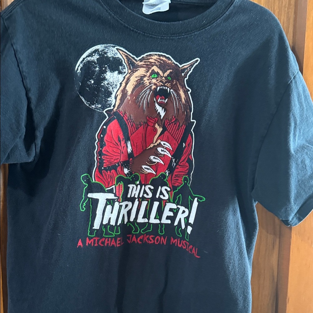 Michael Jackson Musical Mens Black T-Shirt
